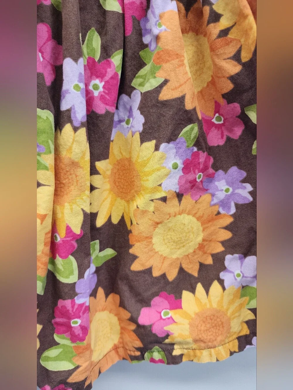 Gymboree Vintage 2011 Sunflower Floral Smocked Dress Girls Size 3